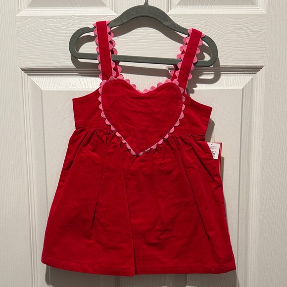 Gymboree Other - Gymboree Red Heart Dress with Scalloped Straps - NWT